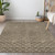 5' X 8' Brown And Beige Geometric Washable Indoor Outdoor Area Rug Transitional Style - Brown, Beige Color