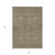 5' X 8' Brown And Beige Geometric Washable Indoor Outdoor Area Rug Transitional Style - Brown, Beige Color