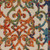 10' Ivory Blue Orange And Green Trellis Indoor Outdoor Runner Rug