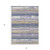 3' X 5' Purple Ivory And Beige Striped Washable Indoor Outdoor Area Rug