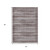 3' X 5' Brown And Beige Striped Washable Indoor Outdoor Area Rug - Brown, Beige