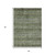 3' X 5' Olive Green Gray And Fern Green Southwestern Washable Indoor Outdoor Area Rug