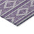 5' X 8' Purple Gray And Ivory Geometric Washable Indoor Outdoor Area Rug - Purple, Gray, Ivory