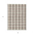5' X 8' Beige And Brown Plaid Washable Indoor Outdoor Area Rug