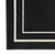 4' X 6' Black And Ivory Indoor Outdoor Area Rug - Black, Ivory