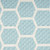 8' Aqua And Ivory Geometric Indoor Outdoor Runner Rug - Aqua, Ivory