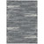 5' X 8' Gray And Ivory Striped Washable Indoor Outdoor Area Rug Transitional Style - Gray, Ivory Color