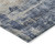 5' X 8' Denim Blue And Tan Abstract Washable Indoor Outdoor Area Rug