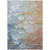 5' X 8' Copper Blue And Artichoke Green Abstract Washable Indoor Outdoor Area Rug