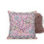 16" x 16" Pink Peacock Blown Seam Floral Indoor Outdoor Throw Pillow Modern Style