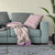 16" x 16" Pink Peacock Blown Seam Floral Indoor Outdoor Throw Pillow Modern Style