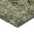 2' X 3' Olive Green and Dark Green Oriental Washable Non Skid Indoor Outdoor Area Rug - Olive Green, Dark Green