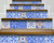 8" X 8" Dark And Light Blue Mosaic Peel And Stick Removable Tiles