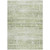 3' X 5' Artichoke Green And Ivory Abstract Washable Indoor Outdoor Area Rug Transitional Style - Artichoke Green, Ivory Color