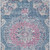 5' X 8' Blue Floral Medallion Washable Indoor Outdoor Area Rug