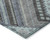 5' X 8' Pewter Charcoal And Sky Blue Tribal Washable Indoor Outdoor Area Rug