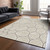 5' X 8' Beige And Brown Abstract Washable Indoor Outdoor Area Rug Transitional Style - Beige, Brown Color