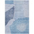 3' X 5' Denim Blue And Navy Blue Abstract Washable Indoor Outdoor Area Rug Transitional Style - Denim Blue, Navy Blue Color