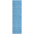 8' Runner Blue Geometric Washable Non Skid Indoor Outdoor Runner Rug
