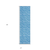 8' Runner Blue Geometric Washable Non Skid Indoor Outdoor Runner Rug