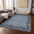 3' X 5' Blue Animal Print Washable Indoor Outdoor Area Rug