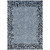 3' X 5' Blue Animal Print Washable Indoor Outdoor Area Rug