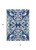 5' X 8' Navy Blue And Ivory Damask Washable Indoor Outdoor Area Rug - Navy Blue, Ivory