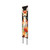 42" Black White Brown And Orange Solid Wood Deer Garden Stake