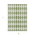 3' X 5' Green And Ivory Geometric Washable Indoor Outdoor Area Rug