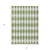 3' X 5' Green And Ivory Geometric Washable Indoor Outdoor Area Rug