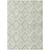 5' X 8' Artichoke Green And Ivory Geometric Washable Indoor Outdoor Area Rug Transitional Style - Artichoke Green, Ivory Color