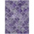 5' X 8' Purple Lilac And Lavender Abstract Washable Indoor Outdoor Area Rug