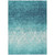 3' X 5' Teal Blue And Ivory Damask Washable Indoor Outdoor Area Rug - Teal Blue, Ivory
