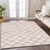 3' X 5' Pink And Gray Polka Dot Washable Indoor Outdoor Area Rug