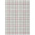 5' X 8' Pink And Gray Plaid Washable Indoor Outdoor Area Rug Transitional Style - Pink, Gray Color