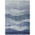 5' X 8' Light Blue And Dark Blue Abstract Washable Indoor Outdoor Area Rug