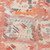 5' X 8' Coral And Orange Geometric Washable Indoor Outdoor Area Rug