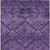 5' X 8' Eggplant Purple And Plum Floral Washable Indoor Outdoor Area Rug
