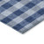 5' X 8' Navy Blue And Ivory Plaid Washable Indoor Outdoor Area Rug