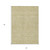 5' X 8' Beige Tan And Ivory Floral Washable Indoor Outdoor Area Rug Transitional Style - Beige, Tan, Ivory Color