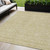 5' X 8' Beige Tan And Ivory Floral Washable Indoor Outdoor Area Rug Transitional Style - Beige, Tan, Ivory Color