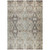 3' X 5' Linen Black And Brown Floral Washable Indoor Outdoor Area Rug