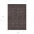 5' X 8' Chocolate And Black Geometric Washable Indoor Outdoor Area Rug