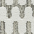 8' Cream and Beige Geometric Distressed Indoor Outdoor Runner Rug