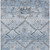 5' X 8' Sky Blue And Denim Blue Floral Washable Indoor Outdoor Area Rug - 608219214746
