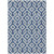 3' X 5' Navy Blue And Ivory Geometric Washable Indoor Outdoor Area Rug Transitional Style - Navy Blue, Ivory Color