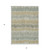 3' X 5' Beige Brown And Gray Striped Washable Indoor Outdoor Area Rug