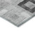3' X 5' Gray And Charcoal Geometric Washable Indoor Outdoor Area Rug Transitional Style - Gray, Charcoal Color
