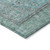 3' X 5' Aqua And Teal Blue Medallion Washable Indoor Outdoor Area Rug - Aqua, Teal Blue