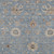 5' X 8' Denim Blue Ivory And Coral Floral Washable Indoor Outdoor Area Rug